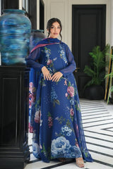 Lulusar Silk Printed Unstitch 3pc Suit