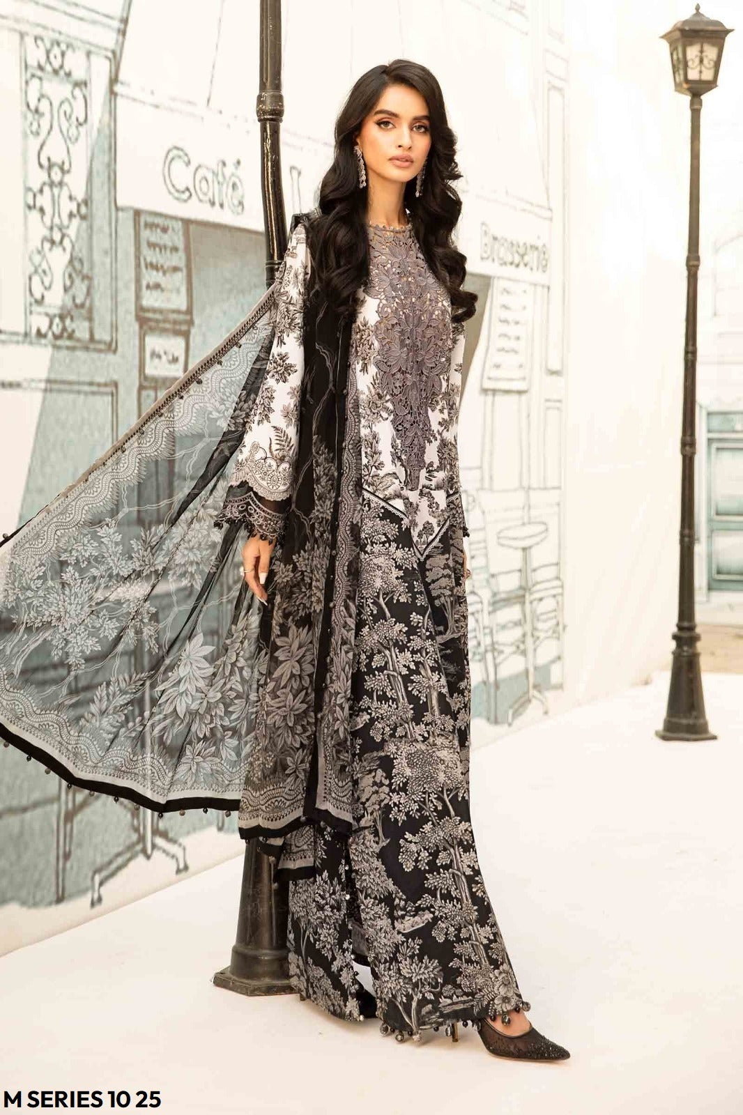 11.11 Mega Sale | Maria b M_Series Unstitch 3pc Suit