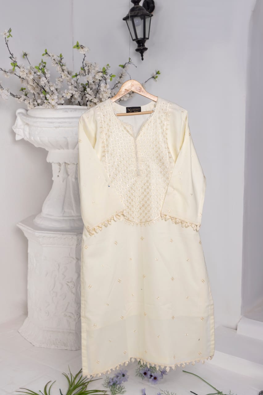Annual Sale | Exclusive Cotton lawn Embroidered Chikankari Single Shirt