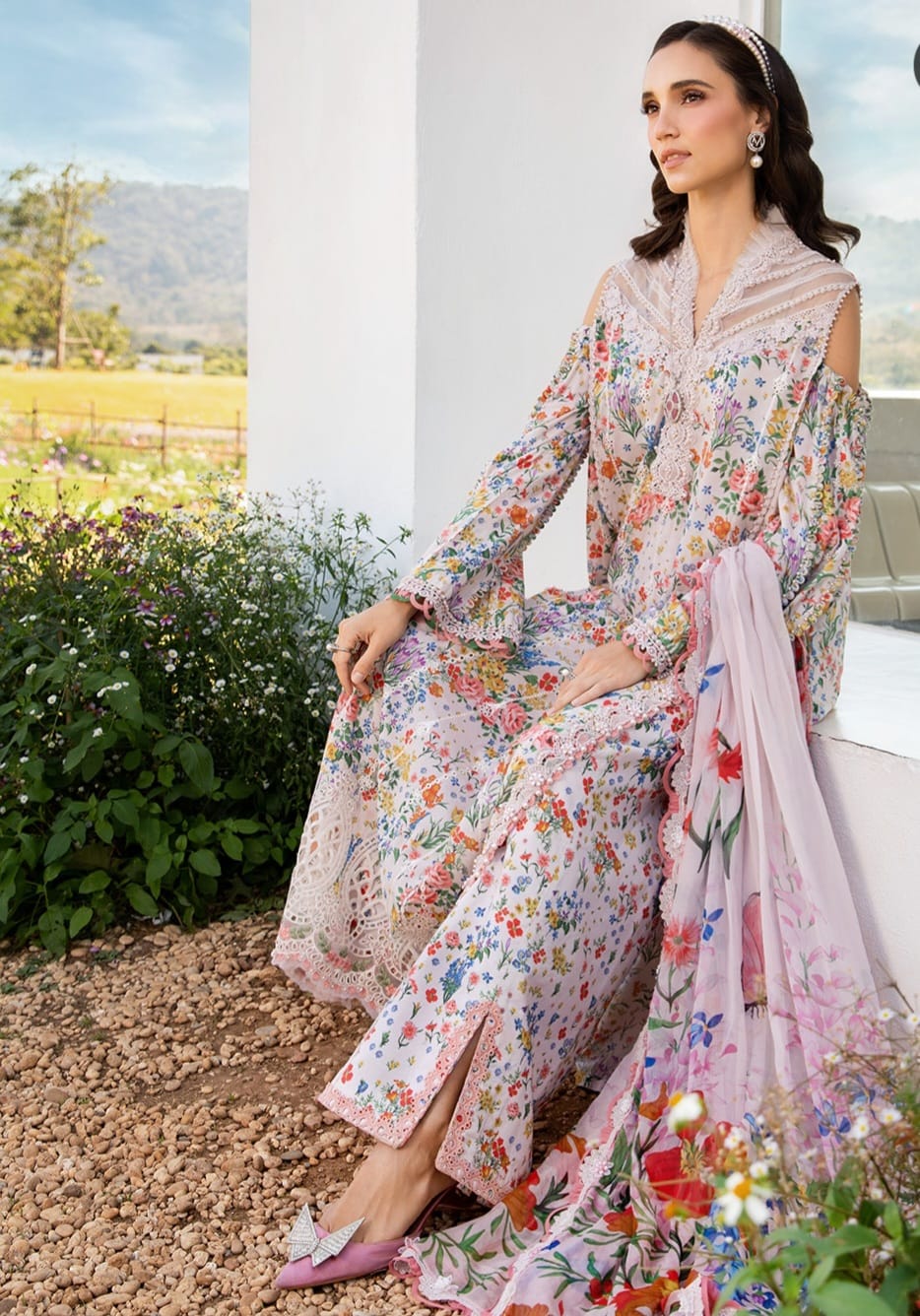 Maria B M-Series Lawn Unstitch 3Pc