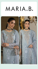 Maria b Luxury Chiffon Unstitch 3pc suit