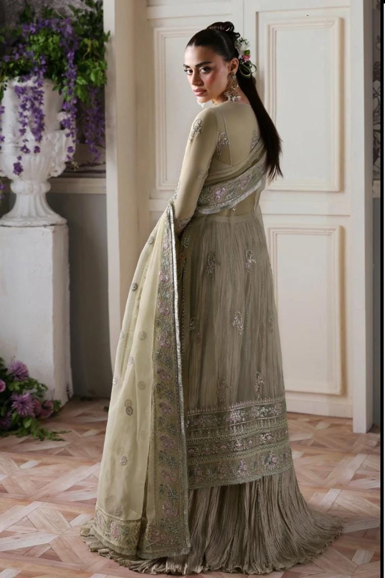 AIK ATELIER LUXURY CHIFFON UNSTITCH 3PC SUIT